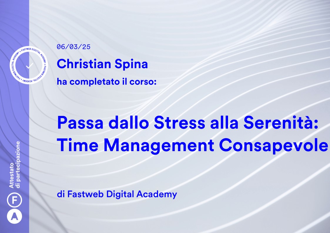 Passa dallo Stress alla Serenità: Time Management Consapevole